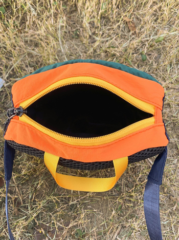 Τσαντάκι crossbody για κινητό, νάιλον, φερμουάρ, θήκη τηλεφώνου, θήκη εγγράφων, επένδυση πολυεστέρα — αστικός μινιμαλισμός