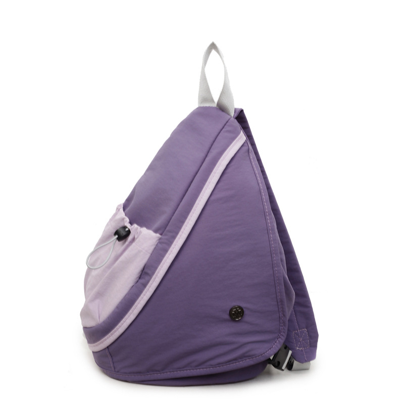 Lauko sporto krūtinės krepšys, užtrauktuko užsegimas, paslėpta kišenė su užtrauktuku, drobė, poliesterio pamušalas