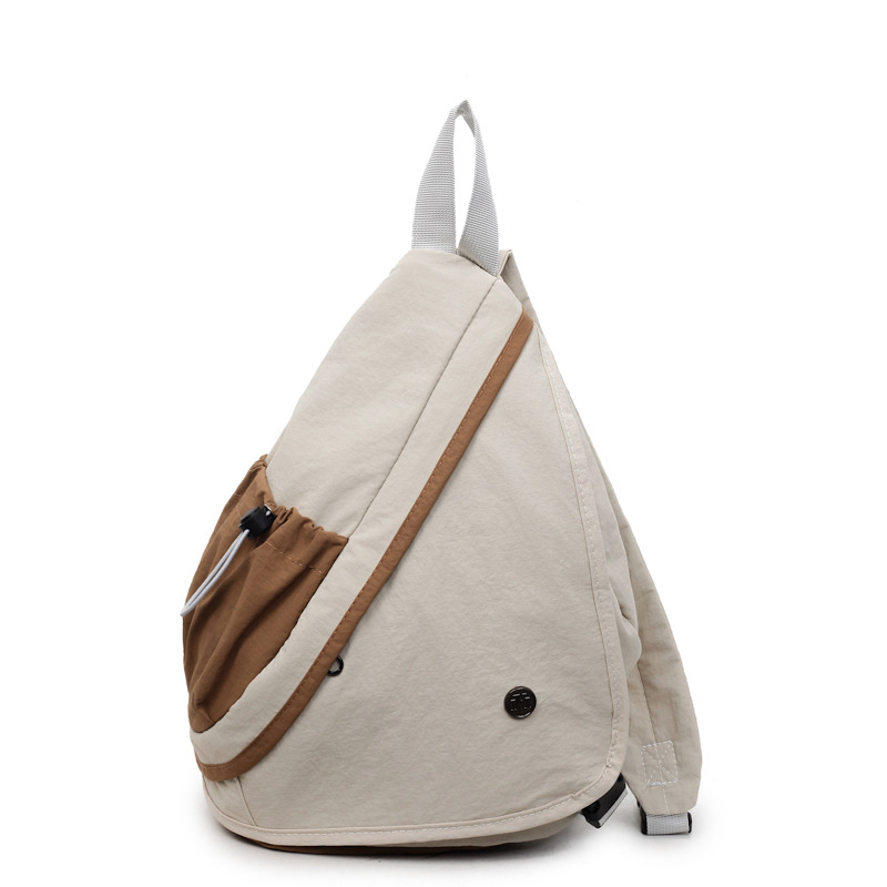 Lauko sporto krūtinės krepšys, užtrauktuko užsegimas, paslėpta kišenė su užtrauktuku, drobė, poliesterio pamušalas