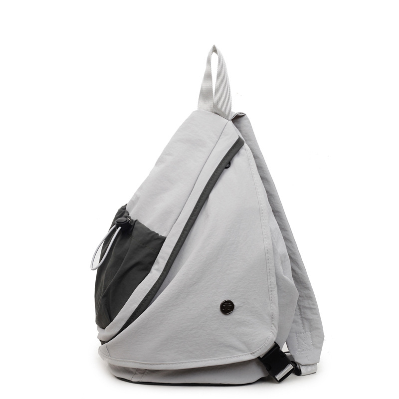 Lauko sporto krūtinės krepšys, užtrauktuko užsegimas, paslėpta kišenė su užtrauktuku, drobė, poliesterio pamušalas