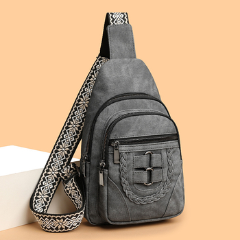 PU crossbody τσάντα με φερμουάρ, αστικός μινιμαλισμός, άνοιξη 2025, επένδυση πολυεστέρα