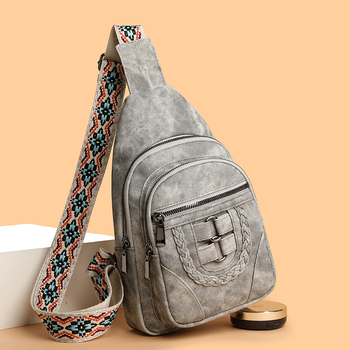 PU crossbody τσάντα με φερμουάρ, αστικός μινιμαλισμός, άνοιξη 2025, επένδυση πολυεστέρα