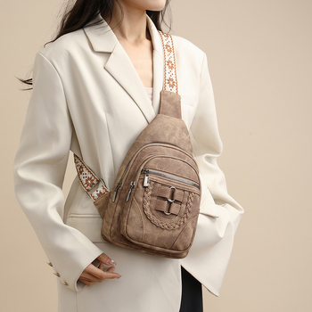 PU crossbody τσάντα με φερμουάρ, αστικός μινιμαλισμός, άνοιξη 2025, επένδυση πολυεστέρα