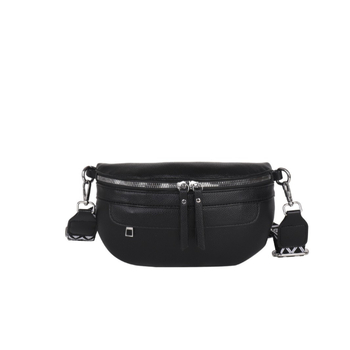 Τσάντα μέσης | Αστικό μινιμαλιστικό στυλ • Υλικό PU • Εσωτερική επένδυση: ύφασμα • Κλείσιμο με φερμουάρ • Θήκη για κινητό • Εξωτερικές τσέπες τρισδιάστατης μορφής