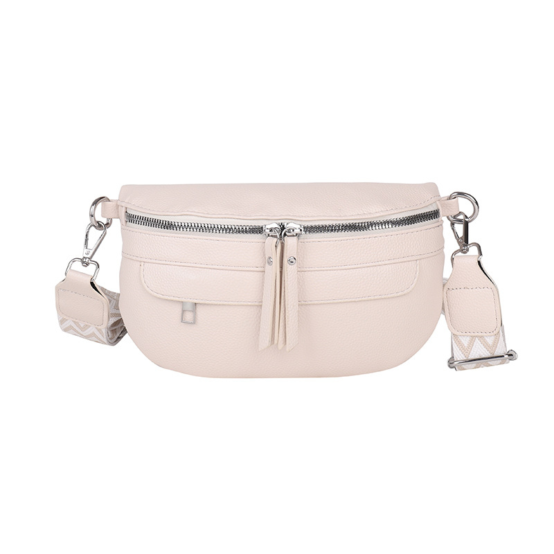 Juosmens rankinė | Miesto minimalistinis stilius • PU medžiaga • Įdaila: audinys • Užtrauktuko uždarymas • Telefono kišenė • Išorinės kišenės tridimensinės formos