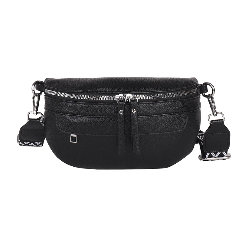 Juosmens rankinė | Miesto minimalistinis stilius • PU medžiaga • Įdaila: audinys • Užtrauktuko uždarymas • Telefono kišenė • Išorinės kišenės tridimensinės formos