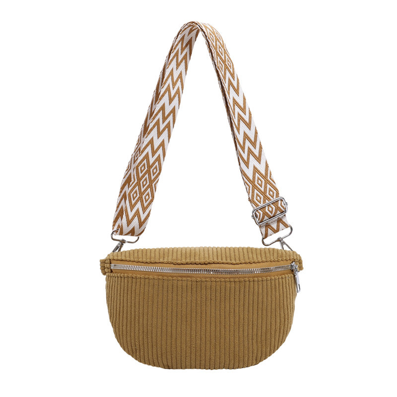 Kanvas crossbody soma, spilvena forma, rāvējslēdzēja aizvērums, viena siksna