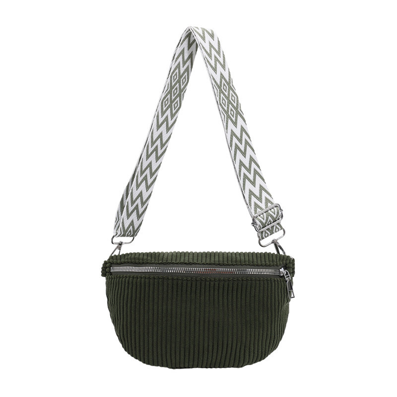 Kanvas crossbody soma, spilvena forma, rāvējslēdzēja aizvērums, viena siksna