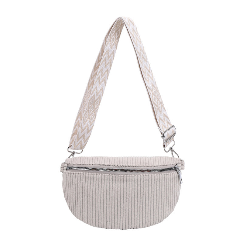 Kanvas crossbody soma, spilvena forma, rāvējslēdzēja aizvērums, viena siksna