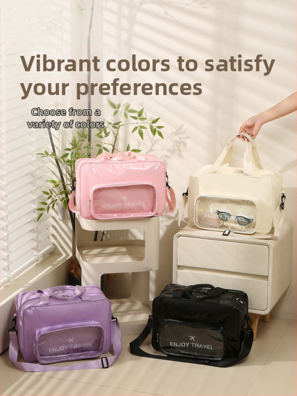 Plaukimo maišelis, vandeniui atsparus, išsiplečiantis, sausas ir šlapias atskyrimas, didelė talpa, su vienu pečių dirželiu