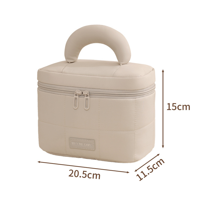 Makiažo krepšys, nešiojamo kubinio dizaino, poliesterio medžiaga, daugiafunkcinis, kelionėms ir kosmetikai