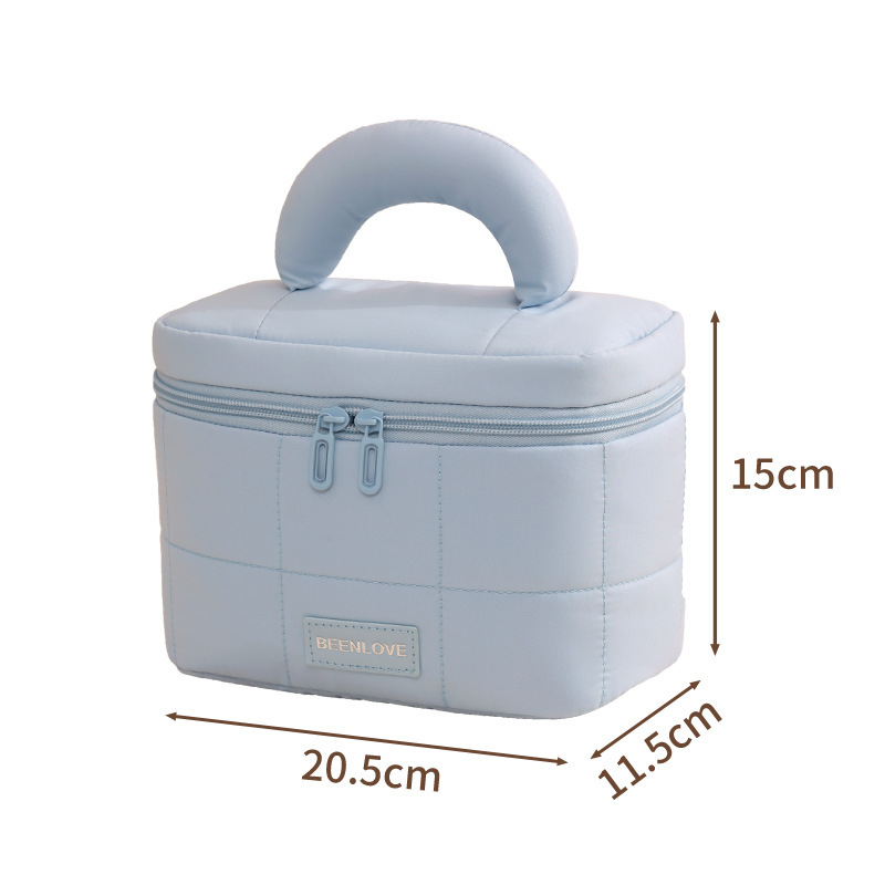 Makiažo krepšys, nešiojamo kubinio dizaino, poliesterio medžiaga, daugiafunkcinis, kelionėms ir kosmetikai