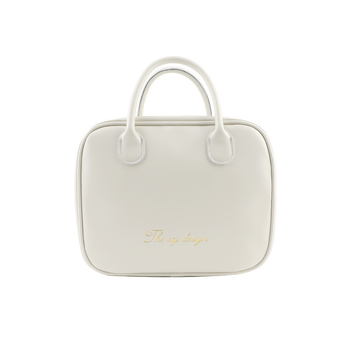 Νέο τσαντάκι καλλυντικών PU, στυλ τσάντας χεριού, πολυλειτουργικό ταξιδιωτικό οργανωτής μακιγιάζ και περιποίησης