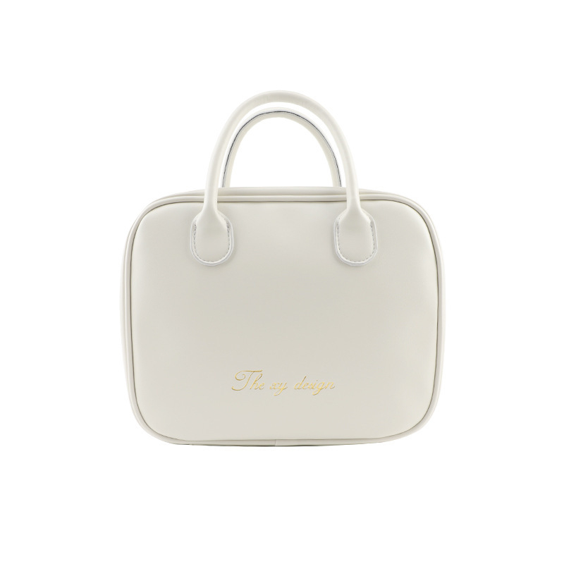 PU kosmetinės krepšys, rankinės stiliaus, daugiafunkcis kelioninis organizatorius makiažui ir higienos reikmėms