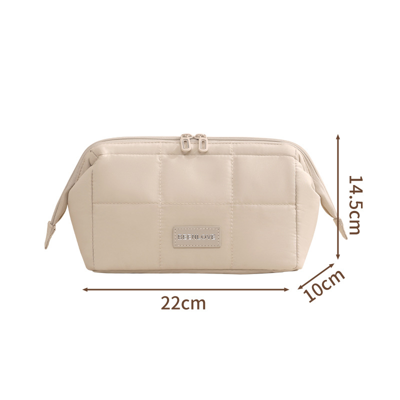 Makiažo krepšys didelės talpos, patogus keliauti, kubo formos, šiuolaikiškas minimalistinis stilius (Medžiaga: poliesteris; Forma: kubas; Funkcija: daugiafunkcinis; Taikymo sritis: kelionės; Stilius: šiuolaikinis minimalistinis)