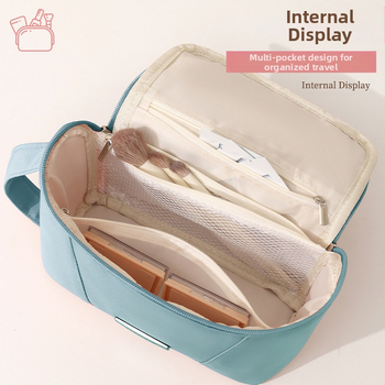 Τσαντάκι Μακιγιάζ - Κυβοειδές σχήμα, Πολυεστέρας, Πολυλειτουργικό, Σύγχρονο μινιμαλιστικό στυλ, Αποθήκευση για ταξίδια και καλλυντικά