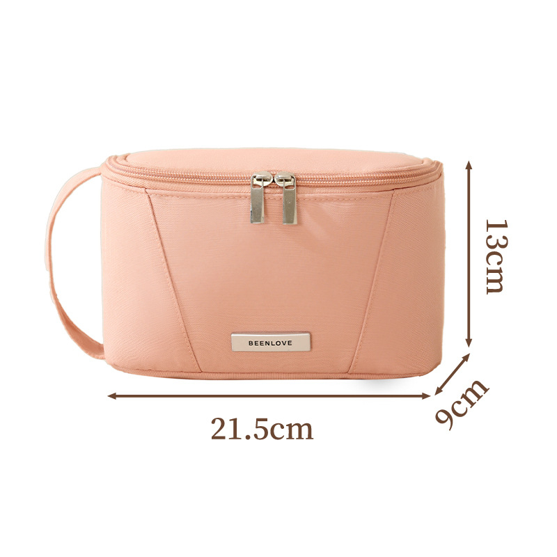 Kosmetinė rankinė - Kuboidinė forma, Poliesteris, Daugiafunkcinė, Šiuolaikiškas minimalistinis stilius, Kelionėms ir kosmetikai saugykla