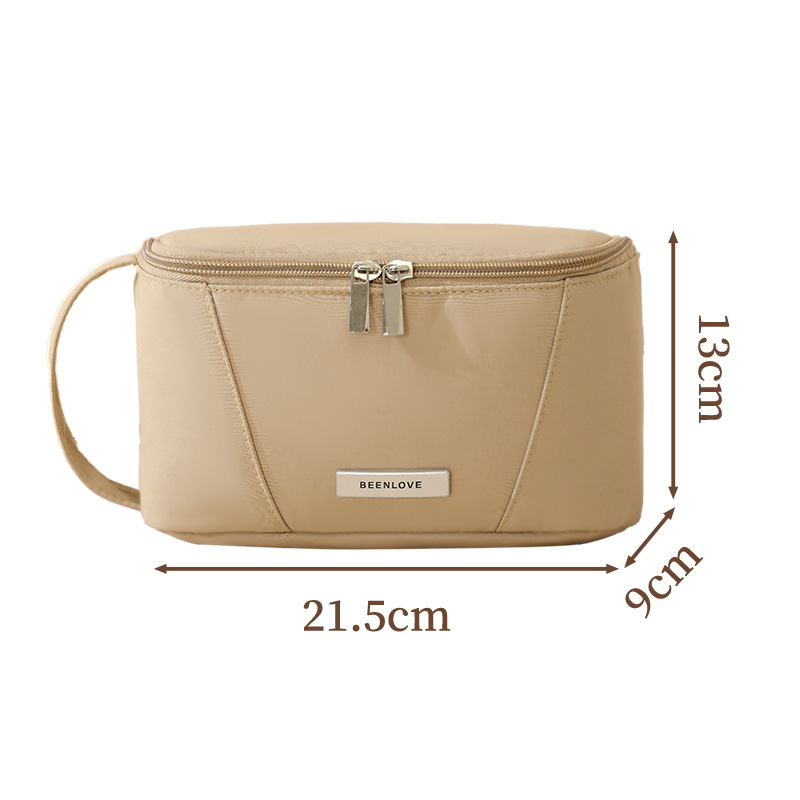 Kosmetinė rankinė - Kuboidinė forma, Poliesteris, Daugiafunkcinė, Šiuolaikiškas minimalistinis stilius, Kelionėms ir kosmetikai saugykla