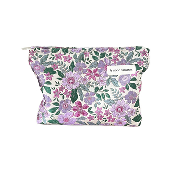 Τσαντάκι μακιγιάζ με φλοράλ σχέδιο, πολυεστέρας, επένδυση κανβάς, φορητή θήκη αποθήκευσης