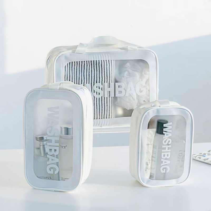 Kelioninė kosmetinė maišelis su sausai/mokriam atskyrimu – atspari vandeniui, ultra lengvas, PVC medžiaga, PU įdaila, unisex