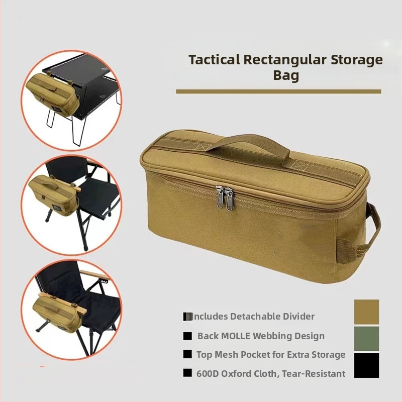 Taktická obdĺžniková taška na skladovanie pre vonkajšie aktivity, 18 L, Oxford látka, skladacia a prachotesná