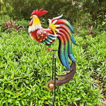 Dzelzs vistas ārējā balansējošā figūra — mūsdienīgs minimālisms dārza dekors, dāvanai piemērots