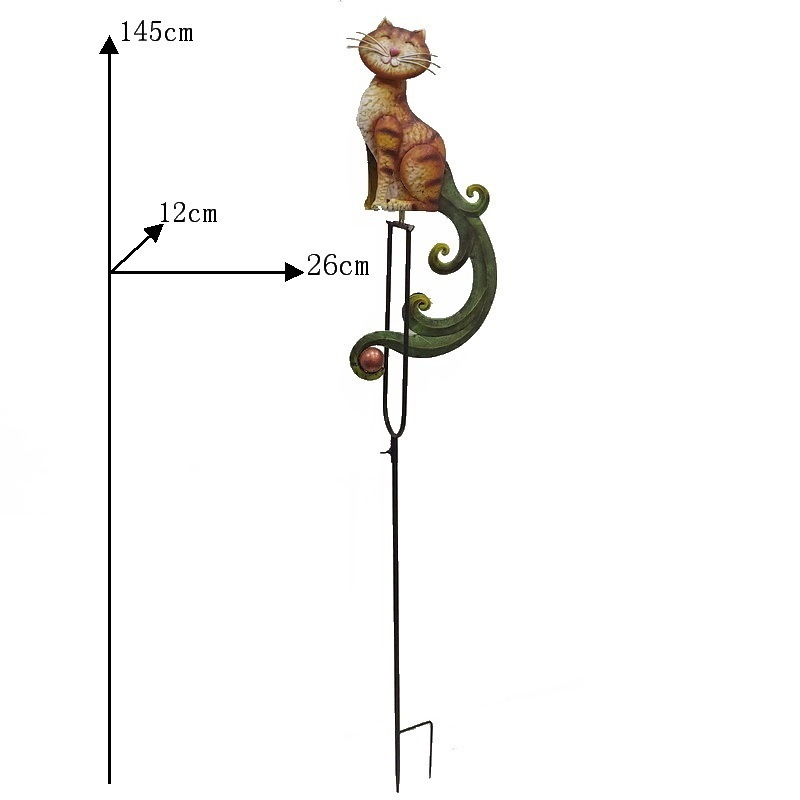 Dzelzs vistas ārējā balansējošā figūra — mūsdienīgs minimālisms dārza dekors, dāvanai piemērots
