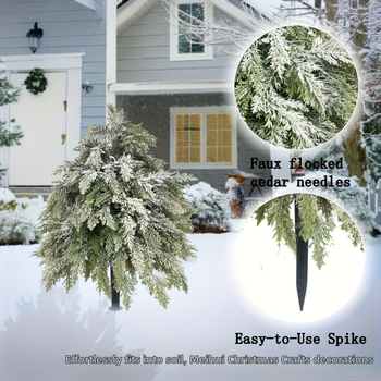 Εξωτερικό διακοσμητικό κήπου με βάση για στήριξη στο έδαφος – πλαστικό, αμερικανικό/χριστουγεννιάτικο/ins στυλ, χριστουγεννιάτικη διακόσμηση, DIY ένθετο