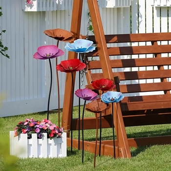 Μεταλλική στήριξη λουλουδιών κήπου — σιδερένιο χειροποίητο διακοσμητικό εξωτερικού χώρου για οικία, κήπο και πλατεία. Στυλ: ευρωπαϊκό, αμερικανικό, κλασικό, μοντέρνο