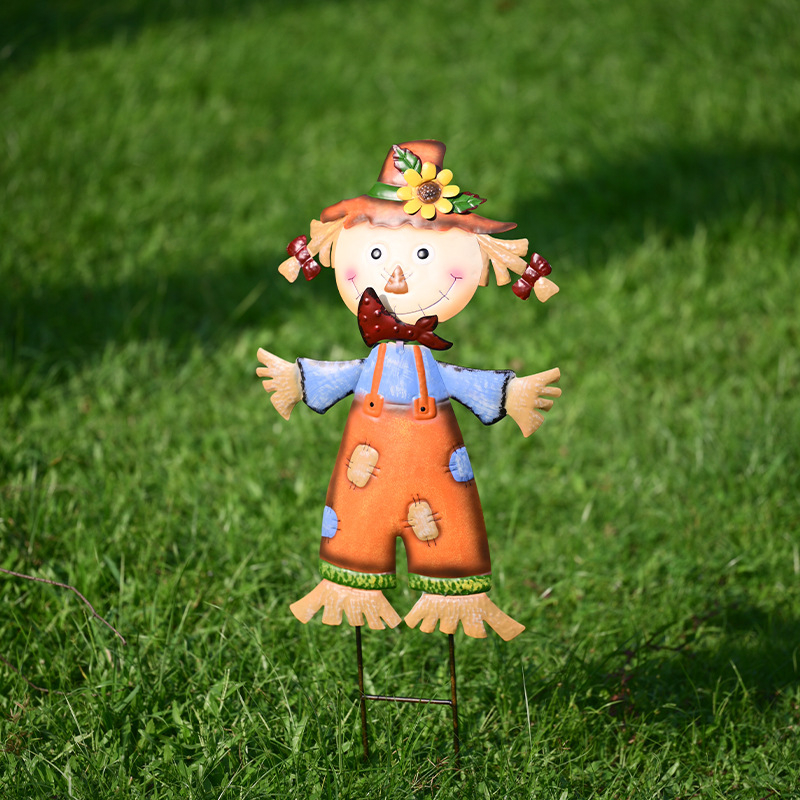 Pastoraālā stila dārza baidītājs, dzelzs mākslas skulptūra ārējai dārdzāšanai (Materiāls: dzelzs māksla; Stils: pastoraālais; Pielietojums: ārējais pagalms, terase, dārzs; Ražošana: 18328127424)