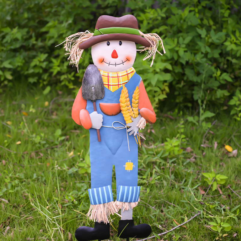 Pastoraālā stila dārza baidītājs, dzelzs mākslas skulptūra ārējai dārdzāšanai (Materiāls: dzelzs māksla; Stils: pastoraālais; Pielietojums: ārējais pagalms, terase, dārzs; Ražošana: 18328127424)