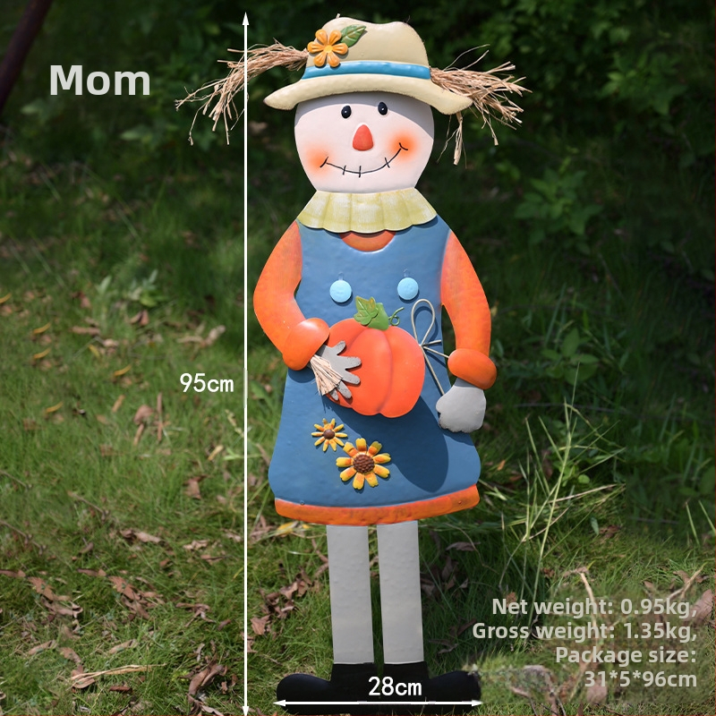 Pastoraālā stila dārza baidītājs, dzelzs mākslas skulptūra ārējai dārdzāšanai (Materiāls: dzelzs māksla; Stils: pastoraālais; Pielietojums: ārējais pagalms, terase, dārzs; Ražošana: 18328127424)