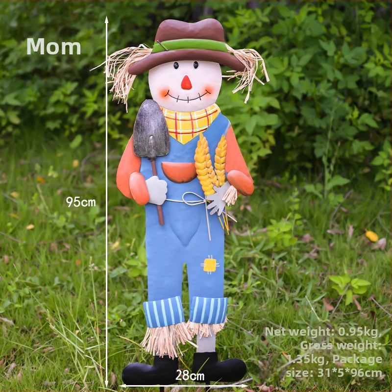 Pastoraālā stila dārza baidītājs, dzelzs mākslas skulptūra ārējai dārdzāšanai (Materiāls: dzelzs māksla; Stils: pastoraālais; Pielietojums: ārējais pagalms, terase, dārzs; Ražošana: 18328127424)