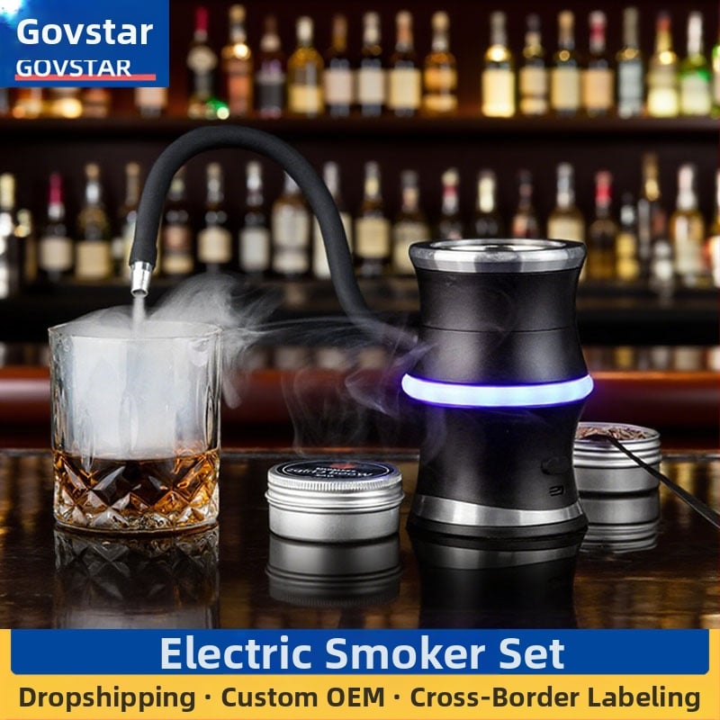 Elektriska dūmošanas komplekts – kokteiļu rīki, dūmu ģenerators viskijam, modelis 1ghx+020124202674