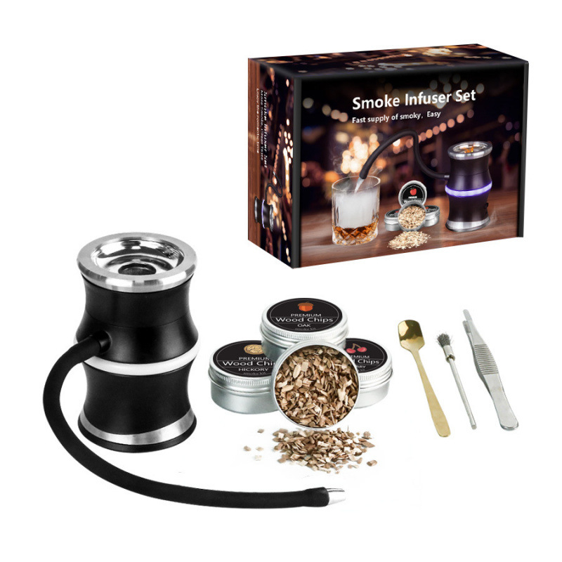 Ηλεκτρικό σετ καπνιστήρα – εργαλεία κοκτέιλ, συσκευή καπνίσματος ουίσκι, μοντέλο 1ghx+020124202674