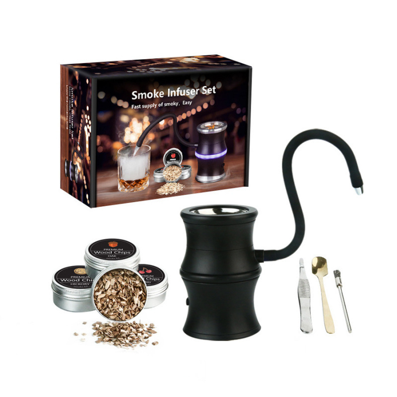 Ηλεκτρικό σετ καπνιστήρα – εργαλεία κοκτέιλ, συσκευή καπνίσματος ουίσκι, μοντέλο 1ghx+020124202674