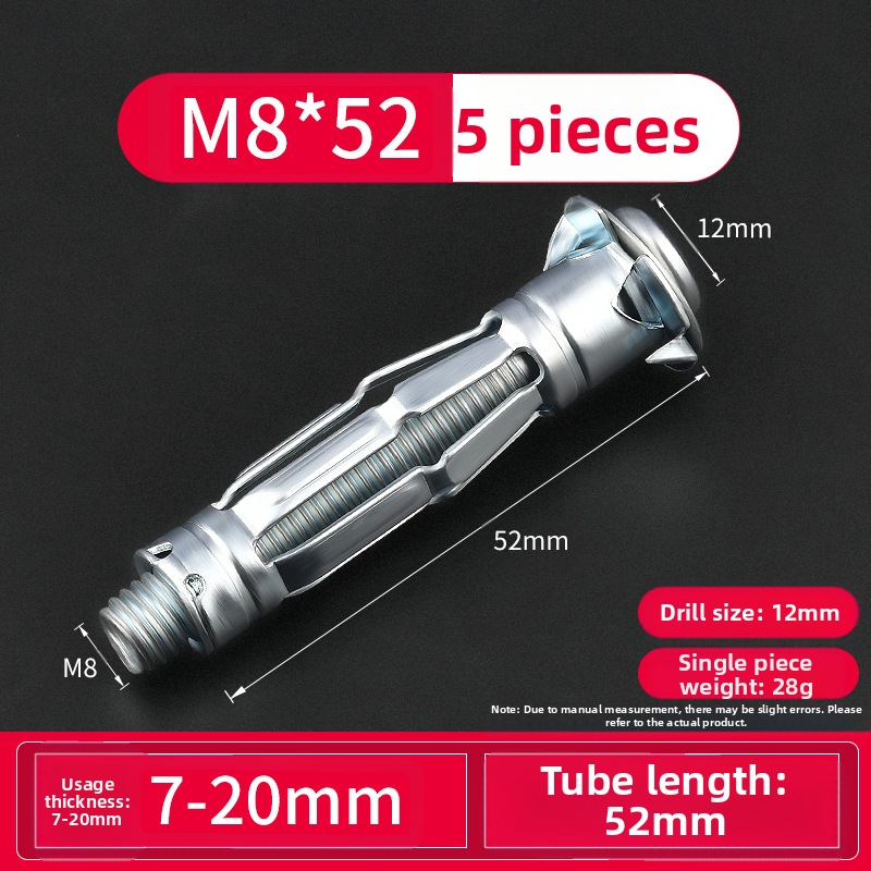 Kt Βίδα Επεκτάσεως Γύψοσανίδας για Κενά Τοίχους και Οροφές | Συμβατή με Κενά Τοιχοποιίας | Μοντέλο 1022137837