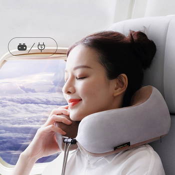 У-образена възглавница за шия с вибриращ масаж, електрически масажор за шийния стълб, пълнене PP памук, ядро от чист памук, тегло 0–0.5 кг