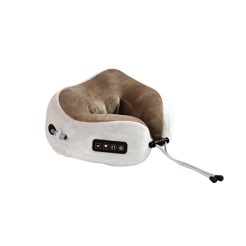 Μαξιλάρι λαιμού σε σχήμα U με δονητικό μασάζ, ηλεκτρικός μασέρ αυχένα για αυχενικό σπονδυλικό τμήμα, γέμιση PP βαμβάκι, πυρήνας από καθαρό βαμβάκι, βάρος 0–0.5 kg
