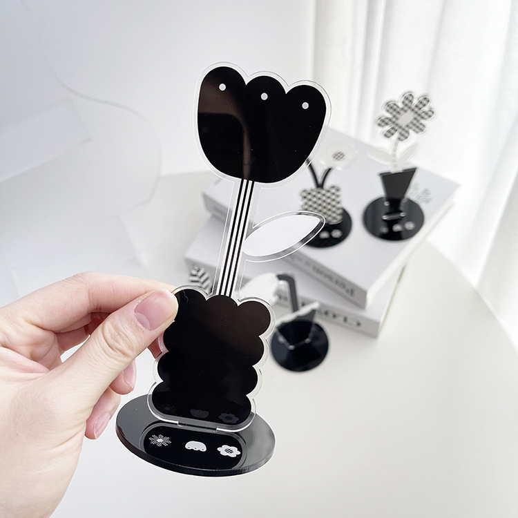 Akril klipsz dokumentumokhoz és fényképekhez asztali virágdíszítéssel (Márka: Jerryang; Anyag: Műanyag)