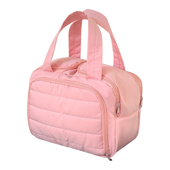 Kosmetinis maišelis — šiuolaikiškas minimalistinės stilius, rankinės formos krepšys, kvėpuojantis dizainas, didelė talpa su skyriais kosmetikai ir higienos priemonėms, kelionėms