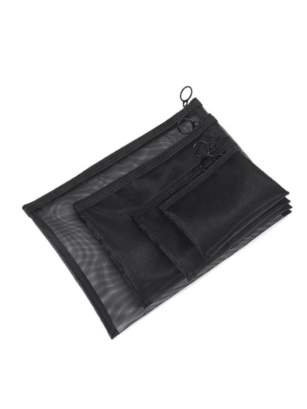 Kosmetinės rankinės su dideliu talpumu, tinklinė konstrukcija, kvėpuojantis dizainas, poliesterio pamušalas, lūpų dažų laikymas