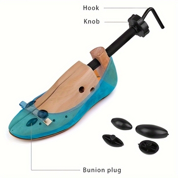 Ξύλινα πέλματα για παπούτσια από ύφασμα, σετ 2 τεμάχια