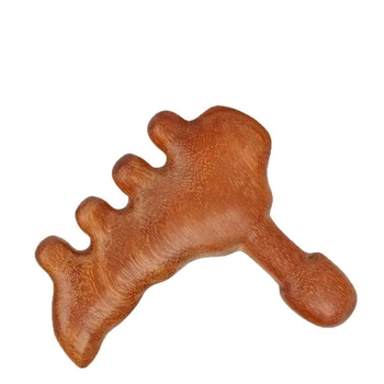 петопръстова дървена масажна гребенка за крак и тяло — универсален, многофункционален масажор с усилен захват