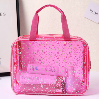 Τσαντάκι καλλυντικών PVC, κυβόσχημο, αδιάβροχο και πολυχρηστικό, για ταξίδια και αποθήκευση μακιγιάζ