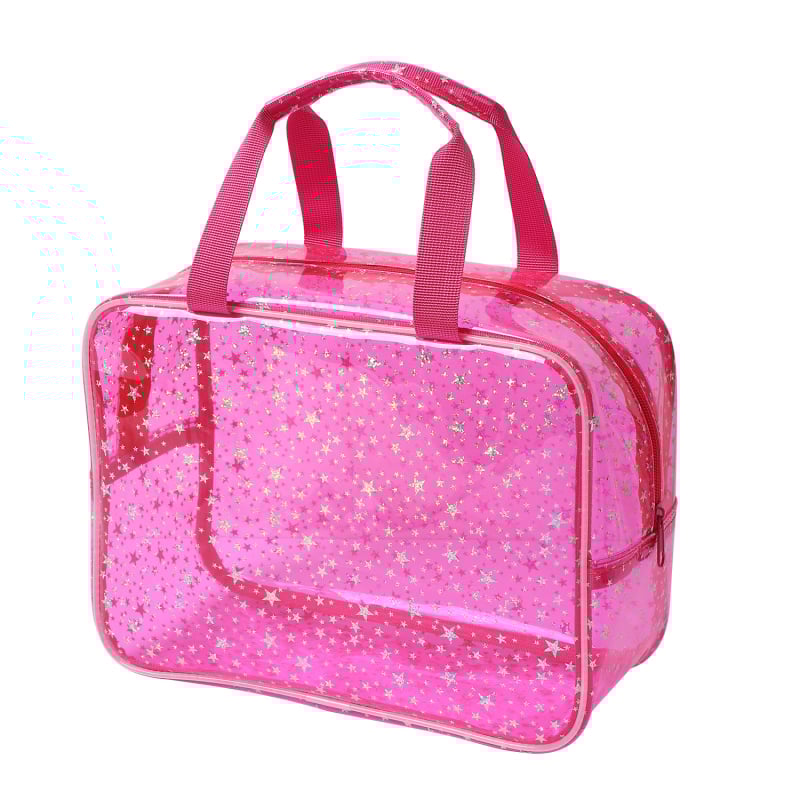 Geantă de toalete din PVC, cuboidă, impermeabilă și multifuncțională, pentru călătorii și depozitare de machiaj