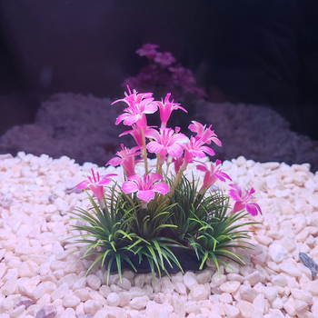 Decorațiune PE pentru acvariu – Formă de floare trompetă răsucită, cod jd601100107214076, Echipamente acvariu