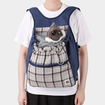 Τσάντα κατοικιδίων με καρό σχέδιο, πολυεστέρας + βαμβάκι, μαλακό, κωδικός PD30063