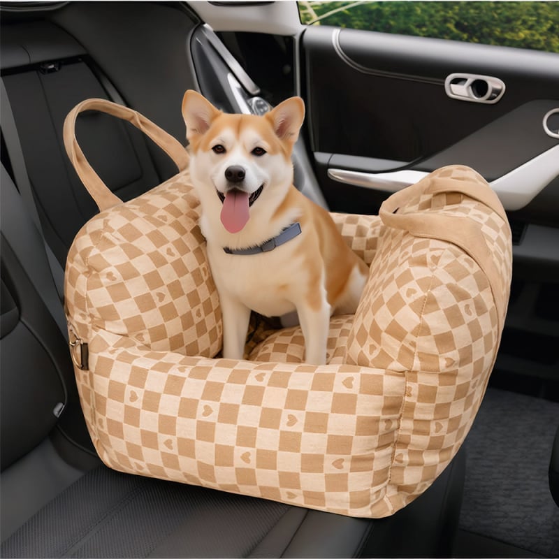 Automašīnas suņa guļvieta priekšējā sēdeklī, pārnēsājama visu sezonu, mazgājamā un noņemamā, Hongruey