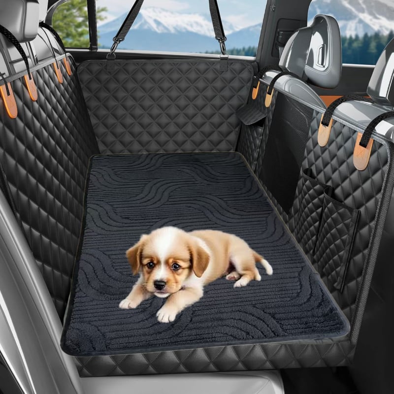 Auto sēdekļa spilvens – audums, modelis 18888, zīmols MiQiao, piemērots sunim